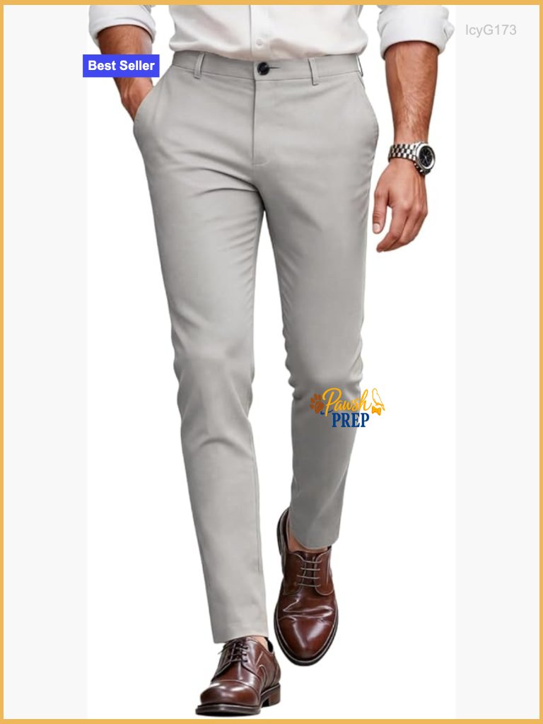 Slim Fit Stretch Chino Pants, 30-Inch Inseam, Mid Rise, Machine Washable